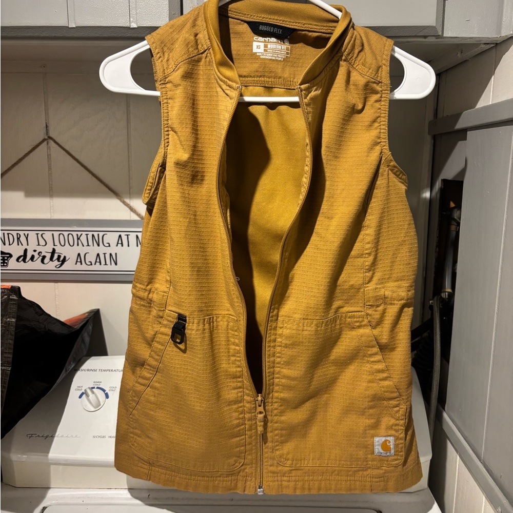 Carhartt Golden Tan Zip-Up Vest - Picture 2 of 3